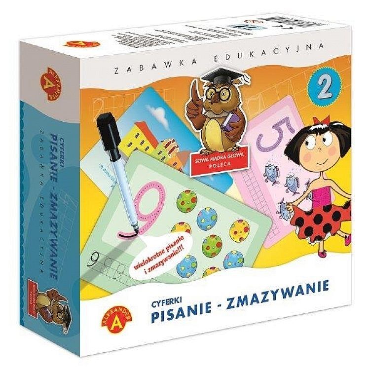 Cyferki. Pisanie - zmazywanie
