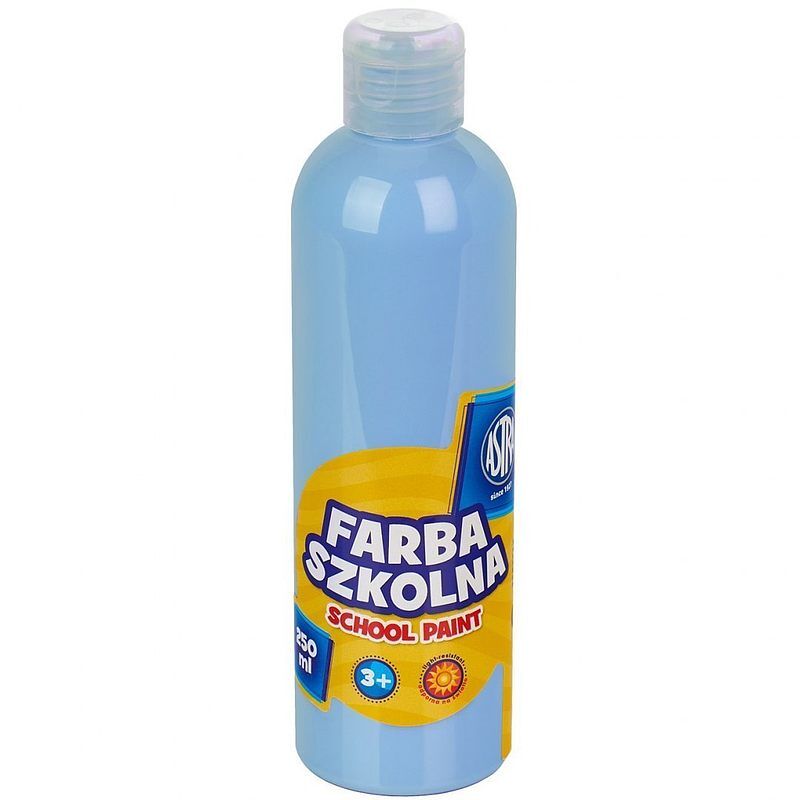 Farba szkolna naturalna tempera astra 250 ml błękitna