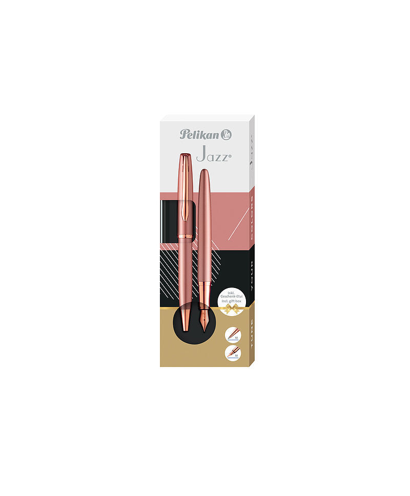 Pióro wieczne + długopis jazz noble rose etui pelikan