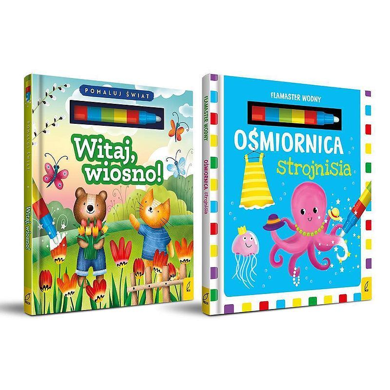Pakiet flamaster wodny. Witaj, wiosno! / ośmiornica strojnisia