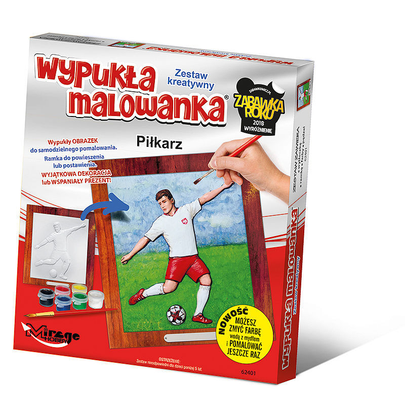 Wypukła malowanka sport piłkarz 62401