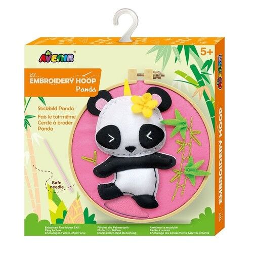 Obręcz do haftowania Panda
