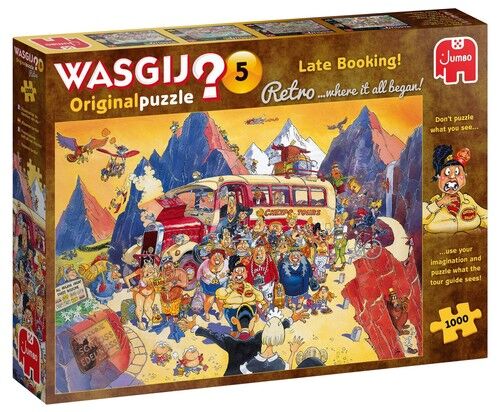 Puzzle 1000 Wasgij Original Retro 5 Późna rezerwacja