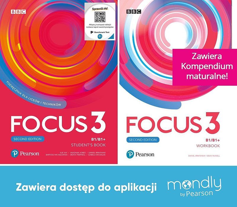 Focus second edition 3. Komplet podręcznik + zeszyt ćwiczeń + dostęp mondly