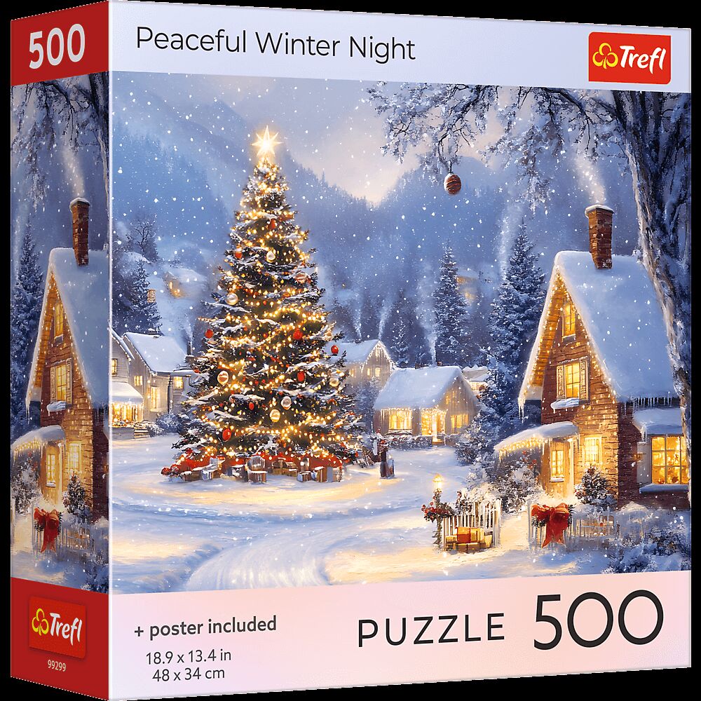 Puzzle 500 USA Collection: Peaceful Winter Night
