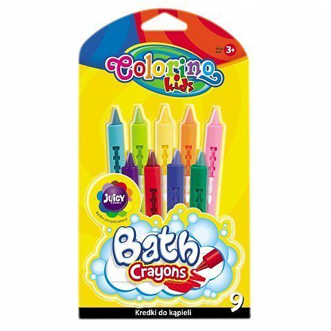 Kredki colorino kids do kąpieli 9 kolorów