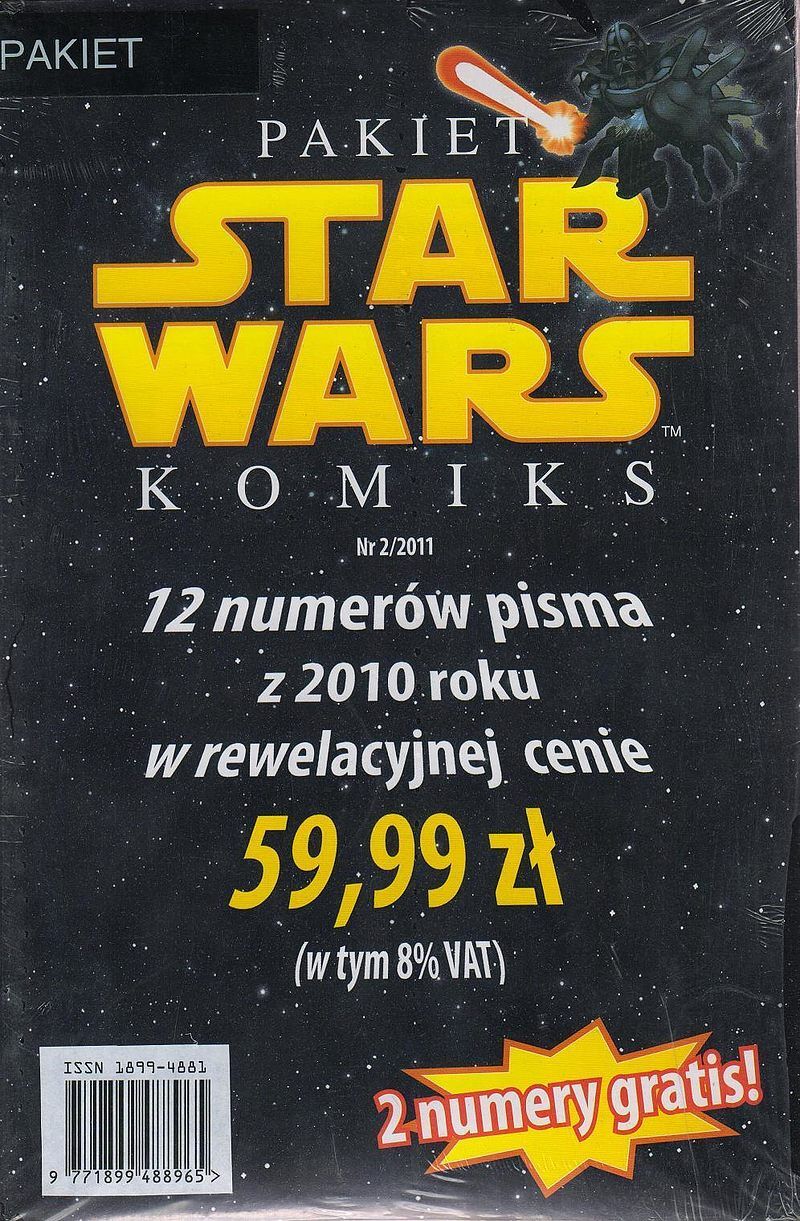 Star Wars Komiks - Pakiet - rocznik 2010