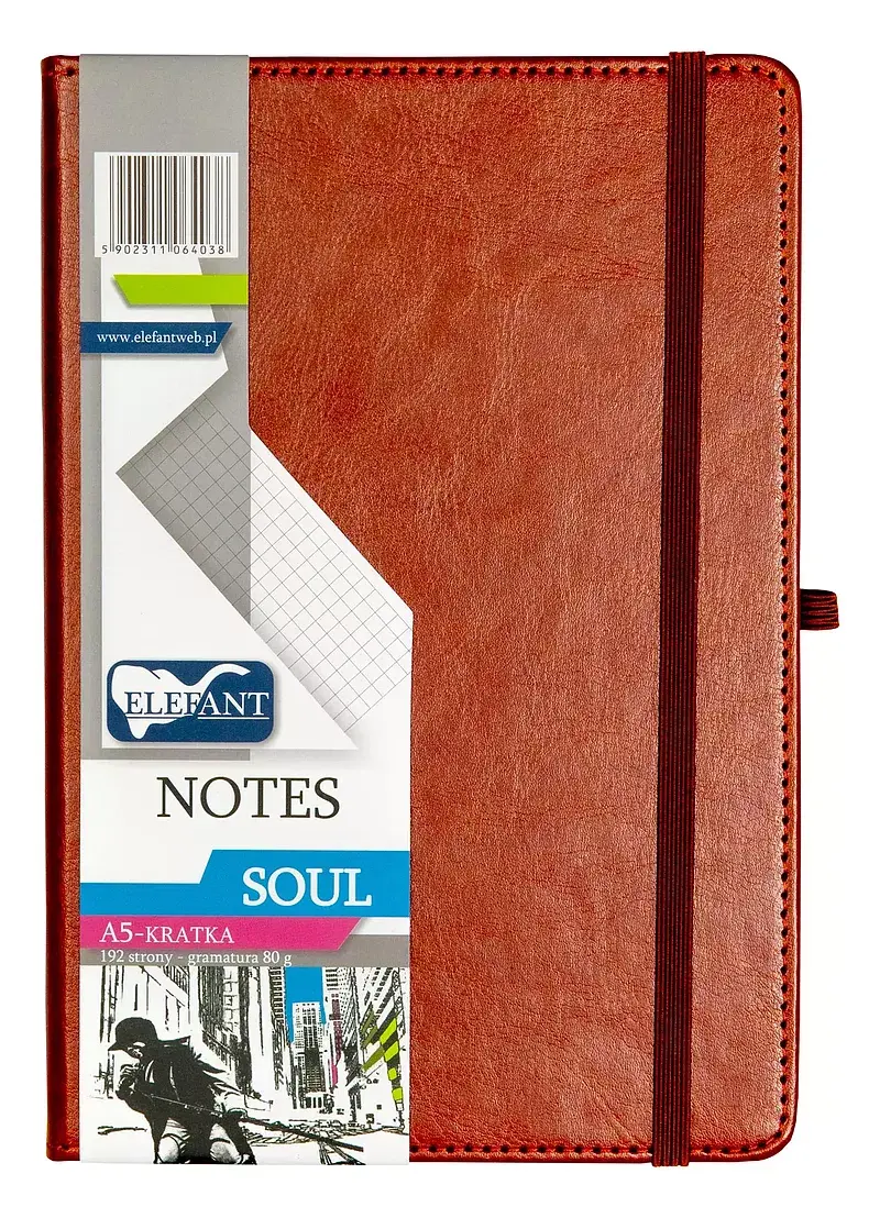 Notes a5 kratka soul brązowy