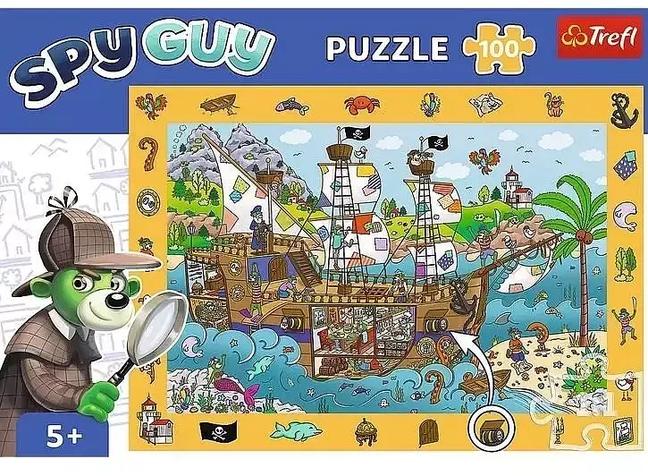 Puzzle obserwacyjne Spy Guy Statek piracki 100