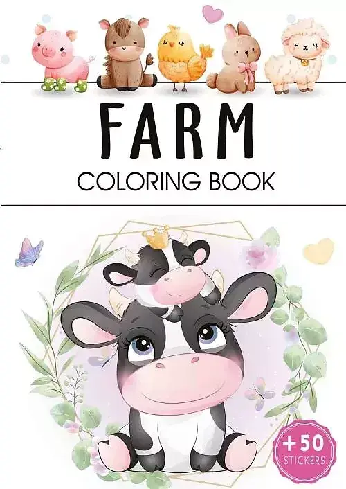 Farm. Coloring book