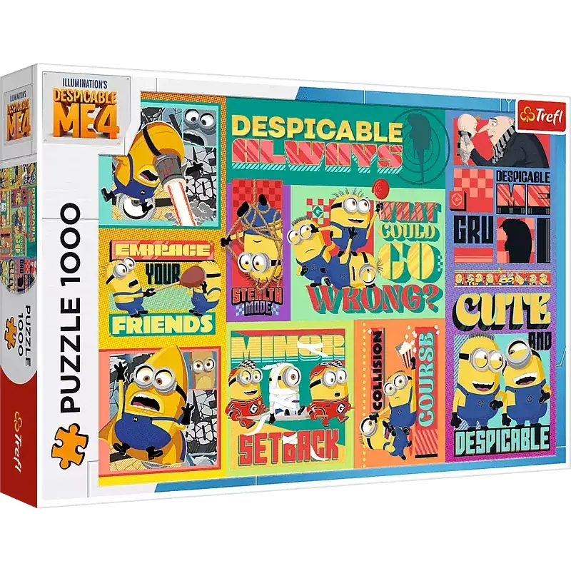 Puzzle 1000  szalone przygody minionków 10820