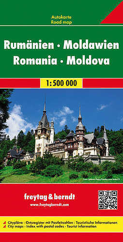 Rumunia mołdawia mapa 1:500 000 freytag & berndt