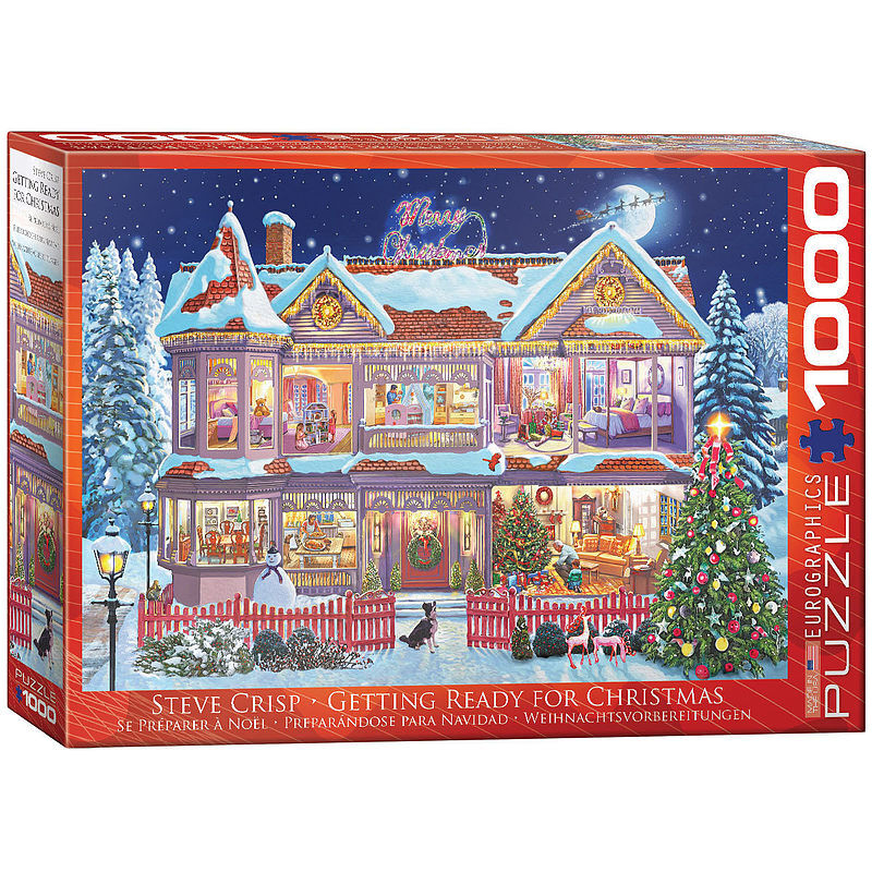 Puzzle 1000 getting ready christmas 6000-0973