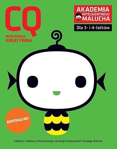 Cq-inteligencja kreatywna dla 3-4 latków z poradami psychologa książka z naklejkami akademia inteligentnego malucha