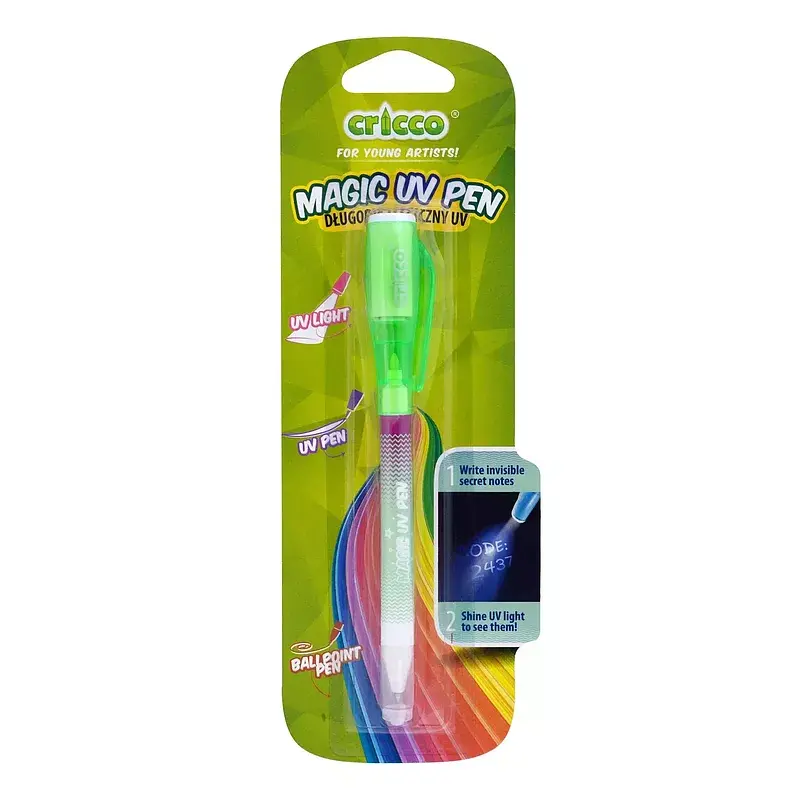 Długopis magiczny uv cricco blister 1 szt. Mix