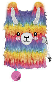 Pamiętnik z kłódką 3D włochacz MY LITTLE FRIEND RAINBOW ALPACA A5, 96 kartek