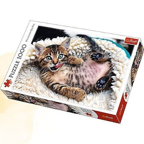 Puzzle 1000 el. Wesoły kotek