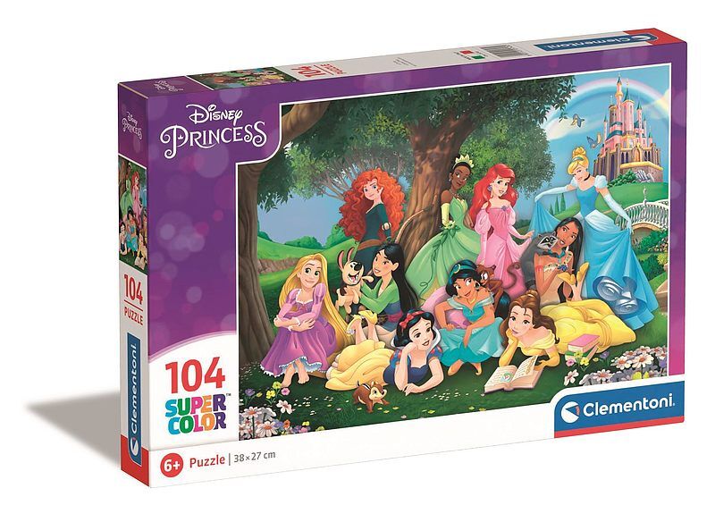 Puzzle 104 super kolor disney princess 25743