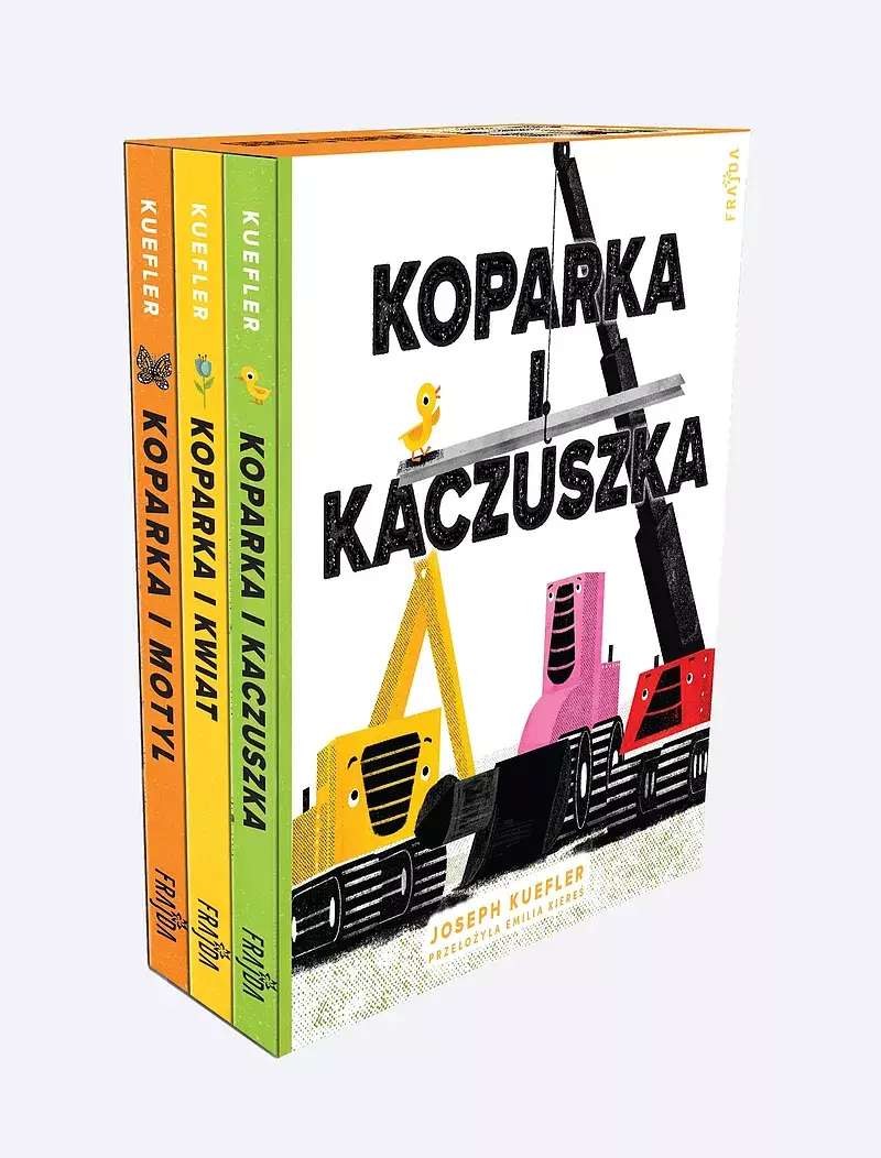 Pakiet: Koparka i kaczuszka / Koparka i kwiat / Koparka i motyl