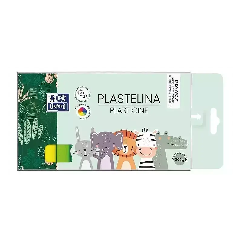 Plastelina oxford kids 12 kolorów