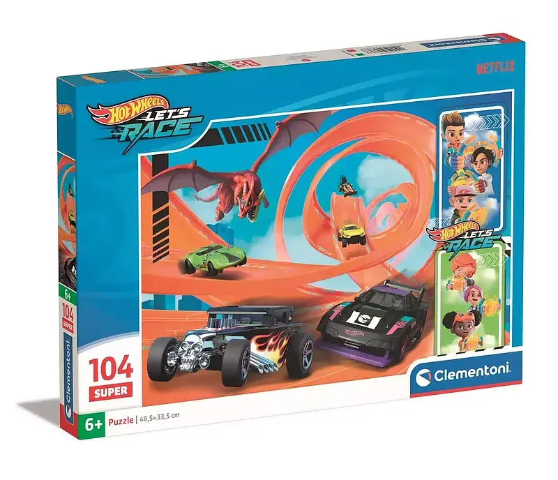 Puzzle 104 super kolor hot wheels 25776
