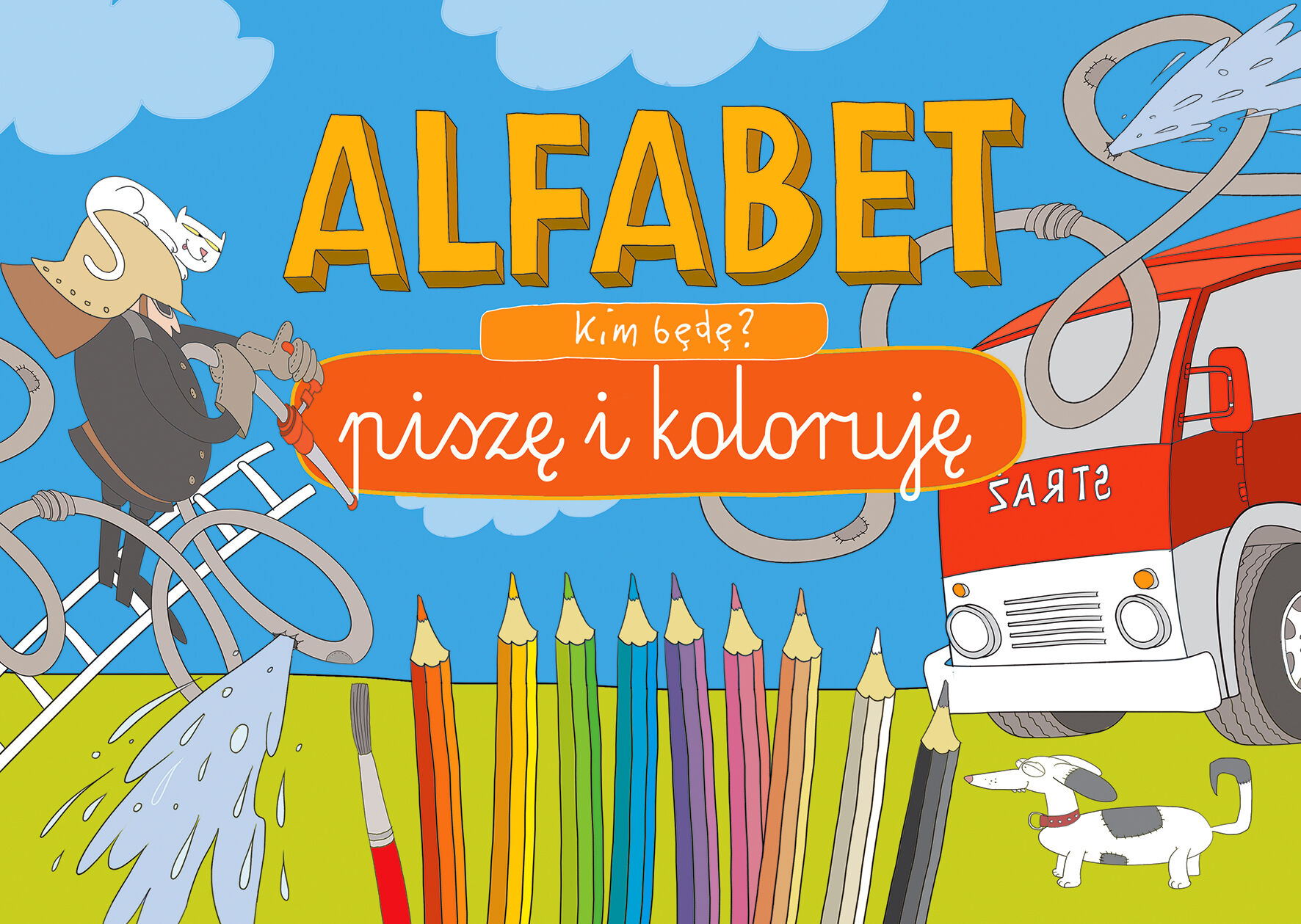 Kim będę alfabet piszę i koloruję