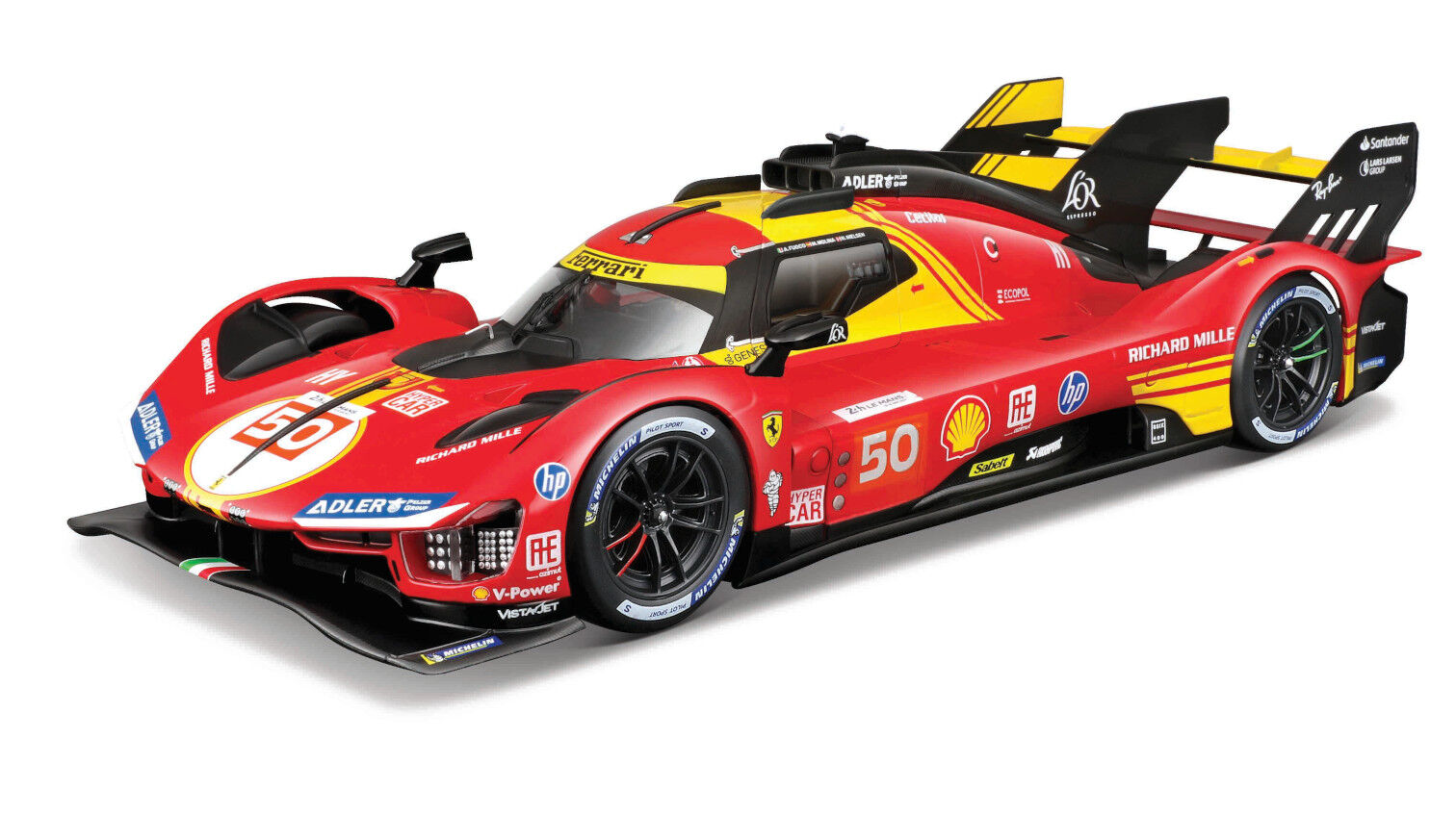 Bburago Model 1:18 Ferrari 499P LMH FIA 24h Le Mans Hypercar 2024   18-16303
