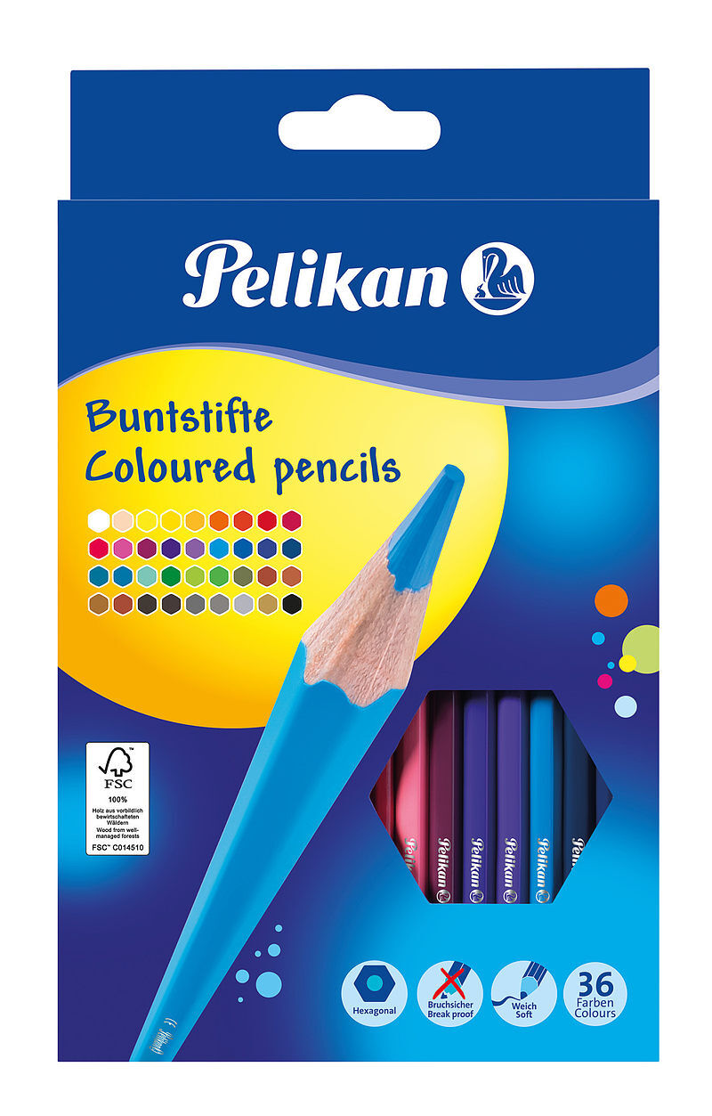 Kredki pelikan 36 kolorów