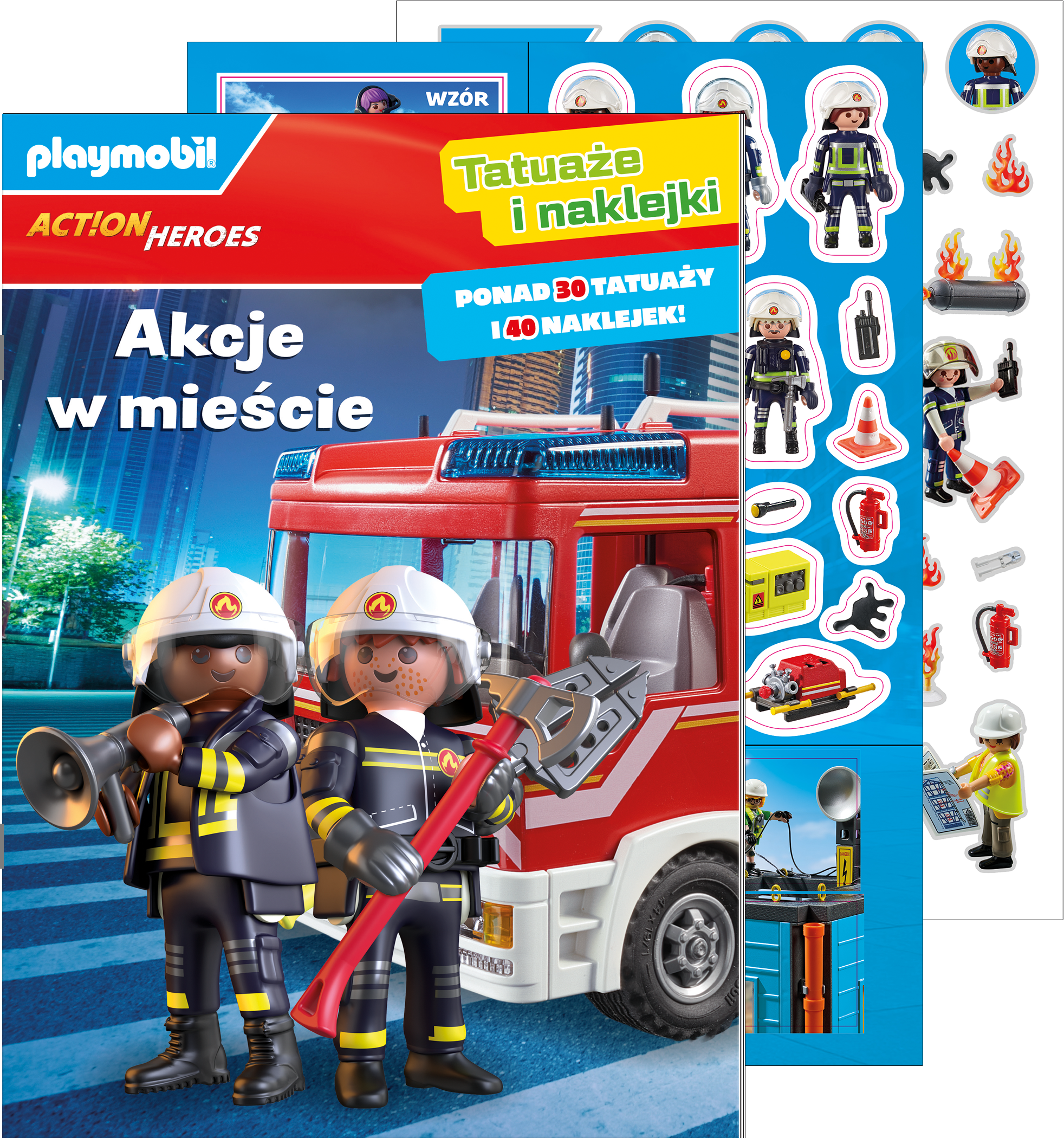 Plamobil Action Heroes. Tatuaże i naklejki