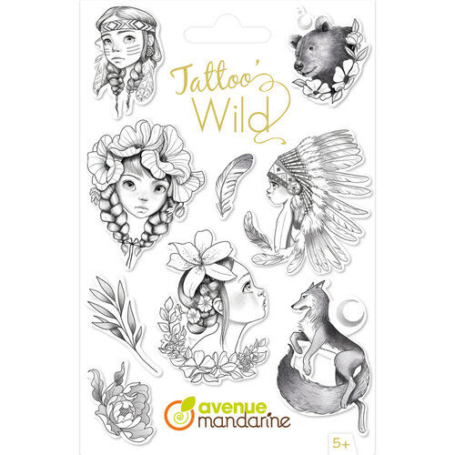 Tatuaże Zmywalne Wild Emmanuelle Colin Clairefontaine