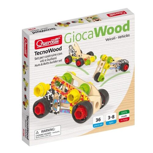 Zestaw konstrukcyjny Tecno Wood Basic 36 elementów