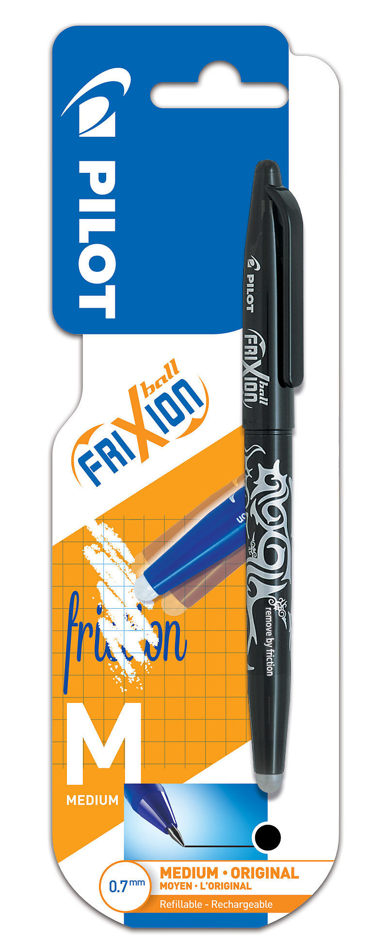 Pióro kulkowe frixion ball czarny pilot