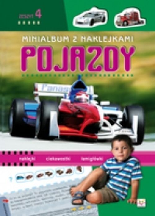 Minialbum z naklejkami. Pojazdy cz.4