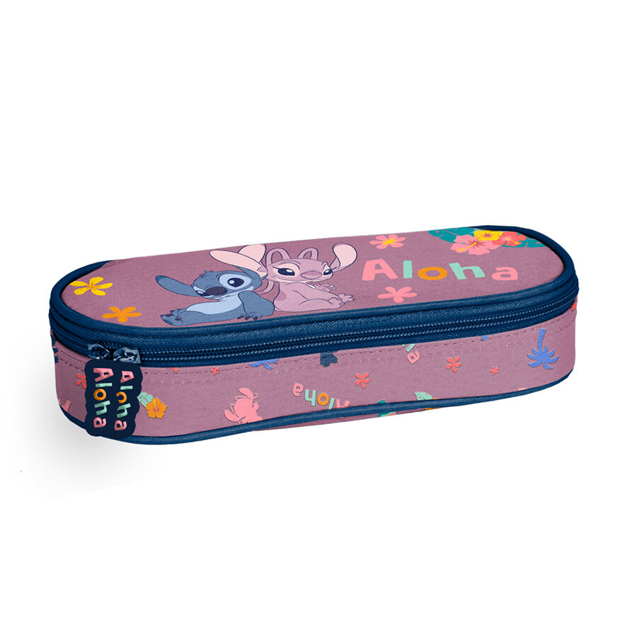 Piórnik owalny Stitch & Angel Aloha DS26VV-013
