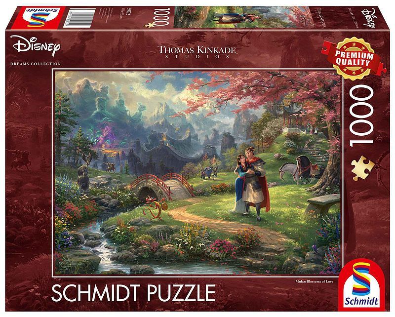Puzzle 1000 pq mulan disney t. Kinkade 109414
