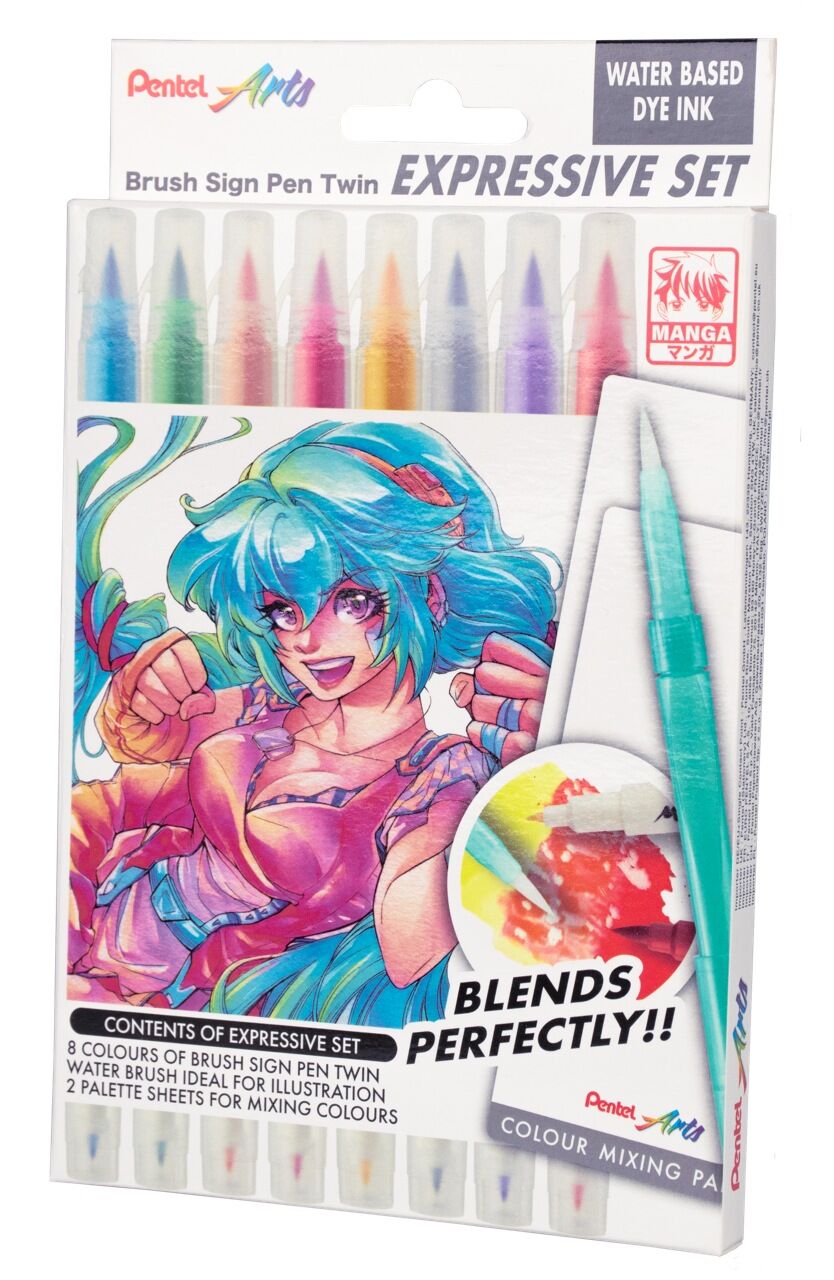 Pisaki pędzelkowe Brush SESW30-ST8MGPL 8 kolorów