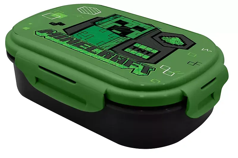 Pudełko śniadaniowe ze sztućcem minecraft mc00013