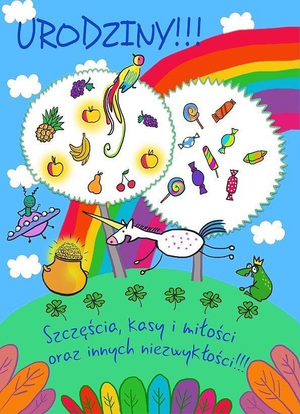 Karnet b6 tęcza