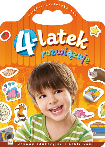 Książeczka torebeczka. 4-latek rozwiązuje