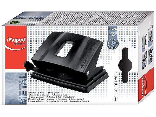Dziurkacz metalowy essentials maped do 25 kartek