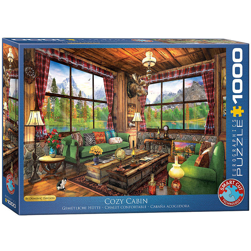 Puzzle 1000 przytulny pokój 6000-5377