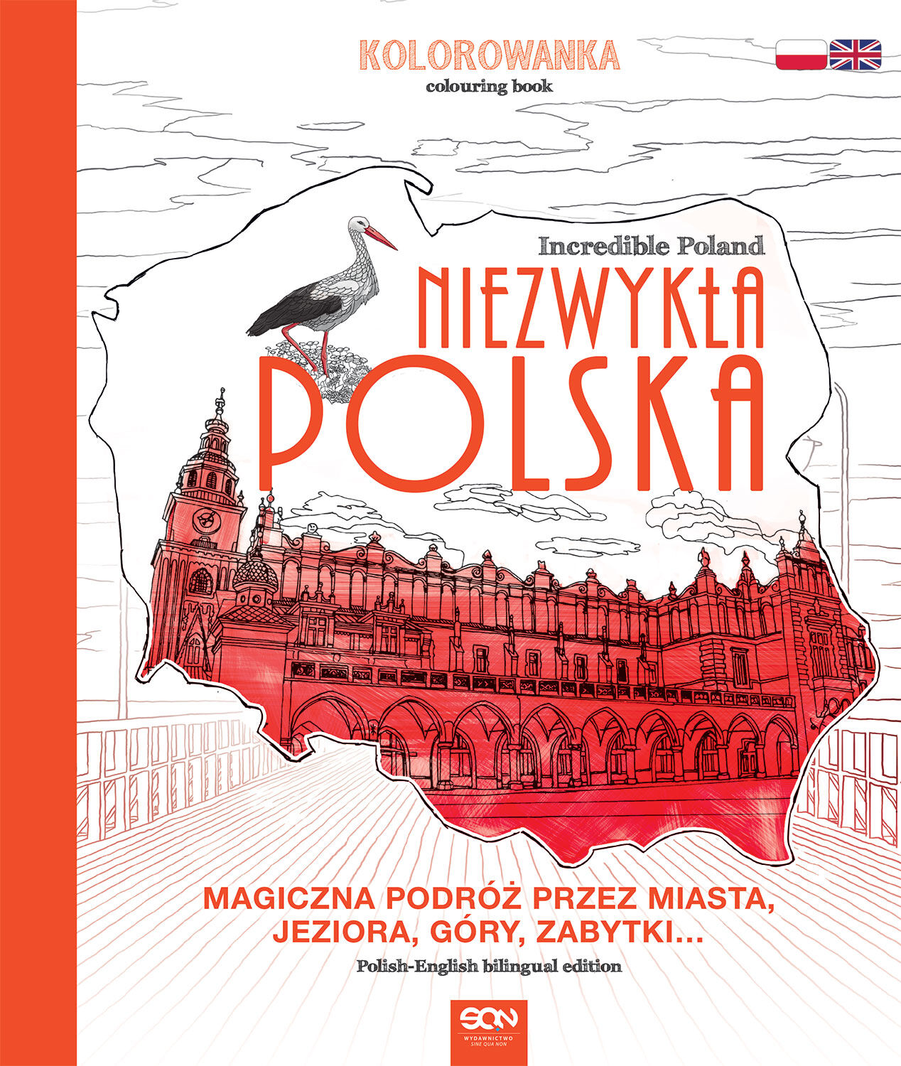 Niezwykła Polska. Kolorowanka. Incredible Poland. Colouring book