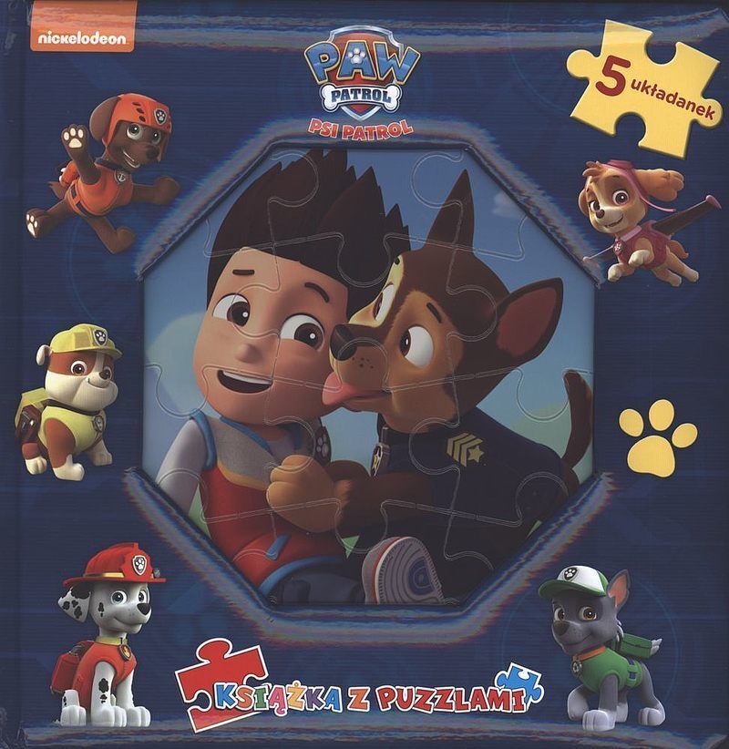 Psi Patrol. Książka z puzzlami. Ryder i Chase