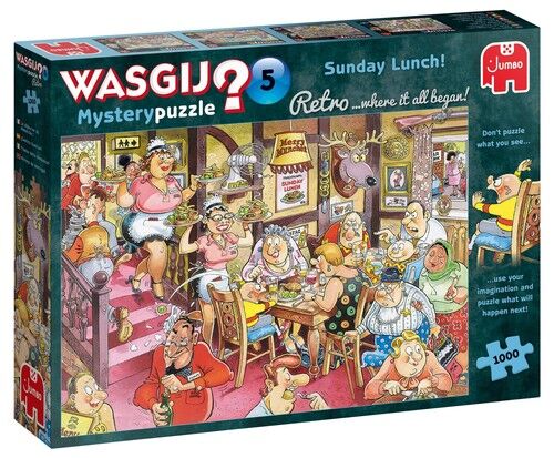 Puzzle 1000 Wasgij Mystery Retro 5 Niedzielny obiad