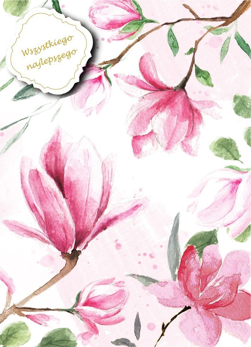 Karnet b6 z dowieszką magnolia