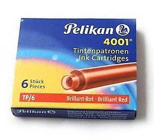 Naboje atramentowe Pelikan 4001 Czerwone
