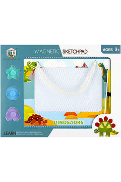 Znikopis magnetyczny z akcesoriami 3w1 dino