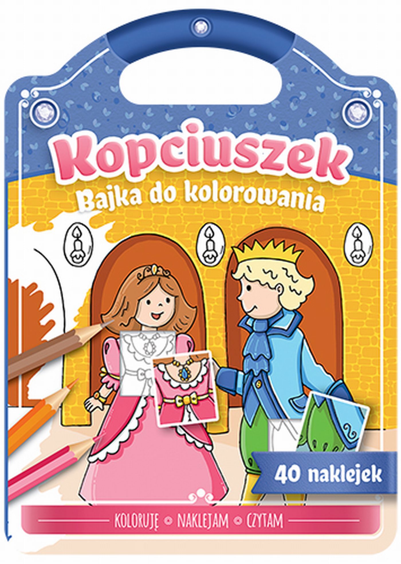 Bajka do kolorowania. Kopciuszek