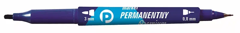 Marker permanentny premium niebieski paczka 12 sztuk