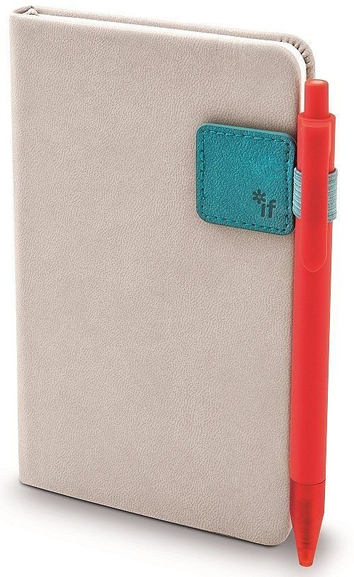 Uchwyt na długopis turkusowy bookaroo pen holder  if